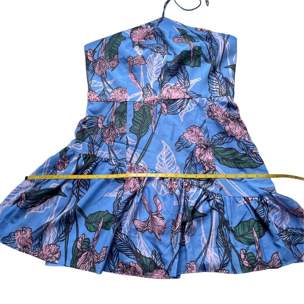 Hutch Renata Halter Mini Dress Peri Inked Iris NWT Anthropologie - Picture 11 of 16
